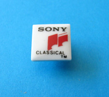 SONY  Pin Badge, VGC. Classical Music. Ceramic