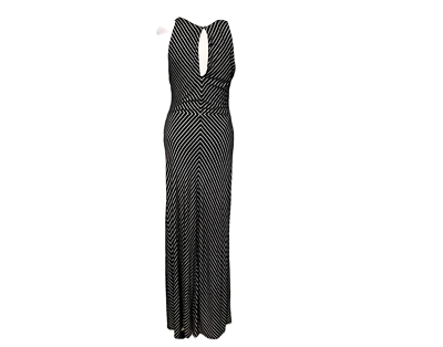 white and black chevron dress Ladies Retro Mod Vintage Black and White Chevron Dress 10 / Black main image 1