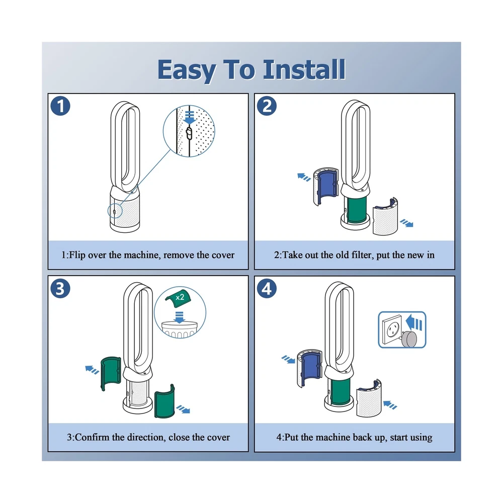 Dyson Pure Cool TP04 HP04 Air Purifier Replacement Filter