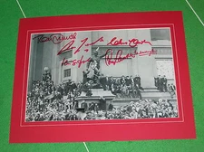 Liverpool Shankly Era City Parade Photo Signed x 6 incl Yeats Smith St John 