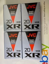 4 x Lot of JVC TC-20 XR VHS C Blank Video Cassette Tapes