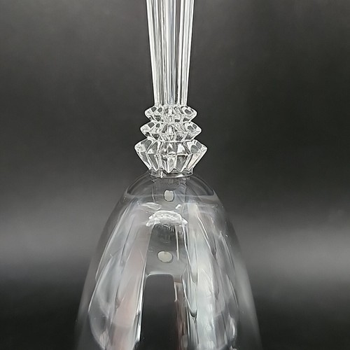 Set of 4 Vtg 7.5" Water Goblets Sceptre Clear by FOSTORIA Crystal Blown Glasses - Picture 7 of 8