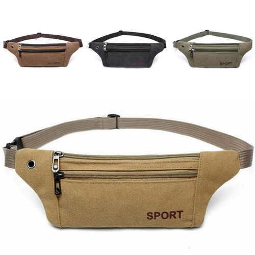 MARSUPIO IN TELA BORSA A TRACOLLA MONOSPALLA DA UOMO PER CORSA CORRERE  SPORT P4 | eBay