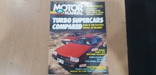 MOTOR MANUAL MAGAZINE MAY 1984 VK COMMODORE EXA TURBO V CORDIA TURBO MAZDA 929