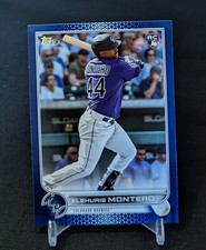 Elehuris Montero Royal Blue Parallel Rookie Card 2022 Topps Update US110 Rockies