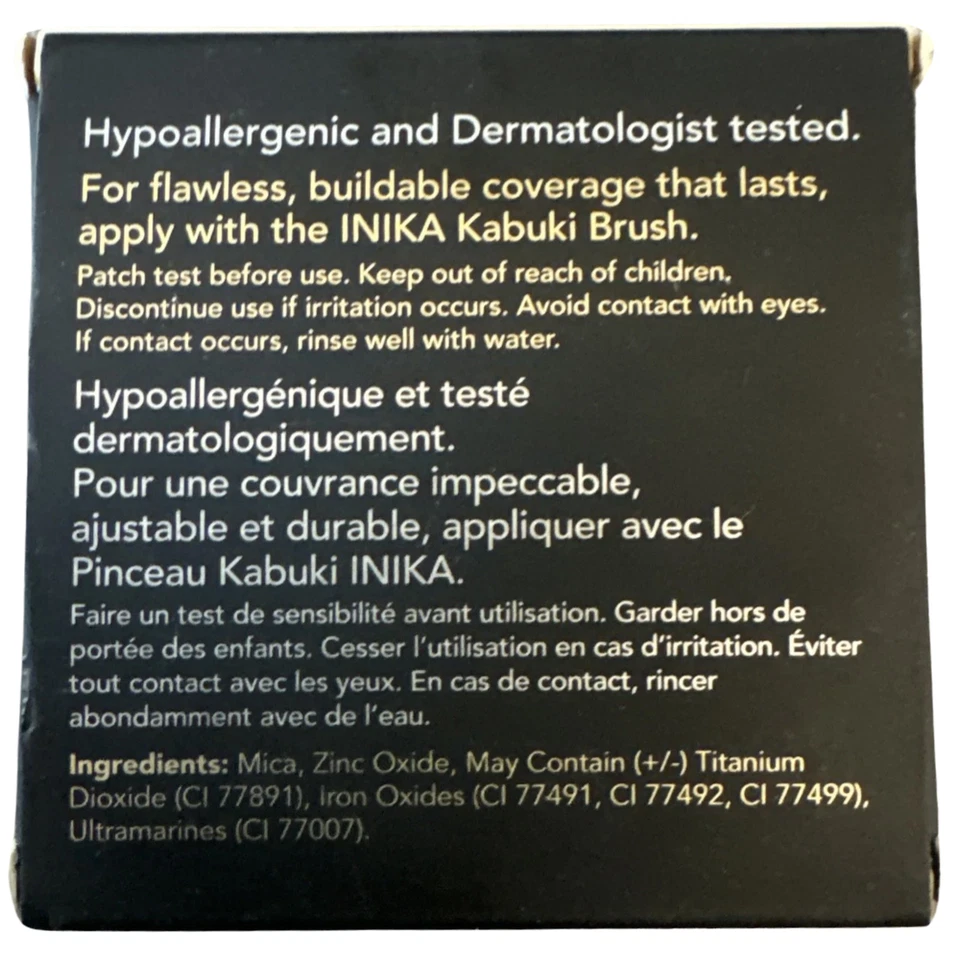 INIKA Organic Loose Mineral Foundation SPF25 Fortitude N11 0.28oz Exp 09/2028 - Image 2 of 4