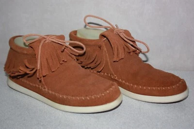 MINNETONKA Chaussures Basses Daim Marron Clair T 7/38 BON ETAT - Photo 1/4
