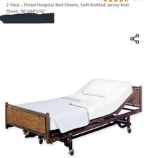 Fitted Hospital Bed Sheets 2pk 36x84x16