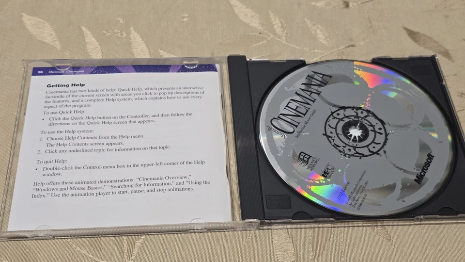 Microsoft Cinemania Interactive Movie Guide CD ROM PC Multimedia Windows - Image 4 of 4