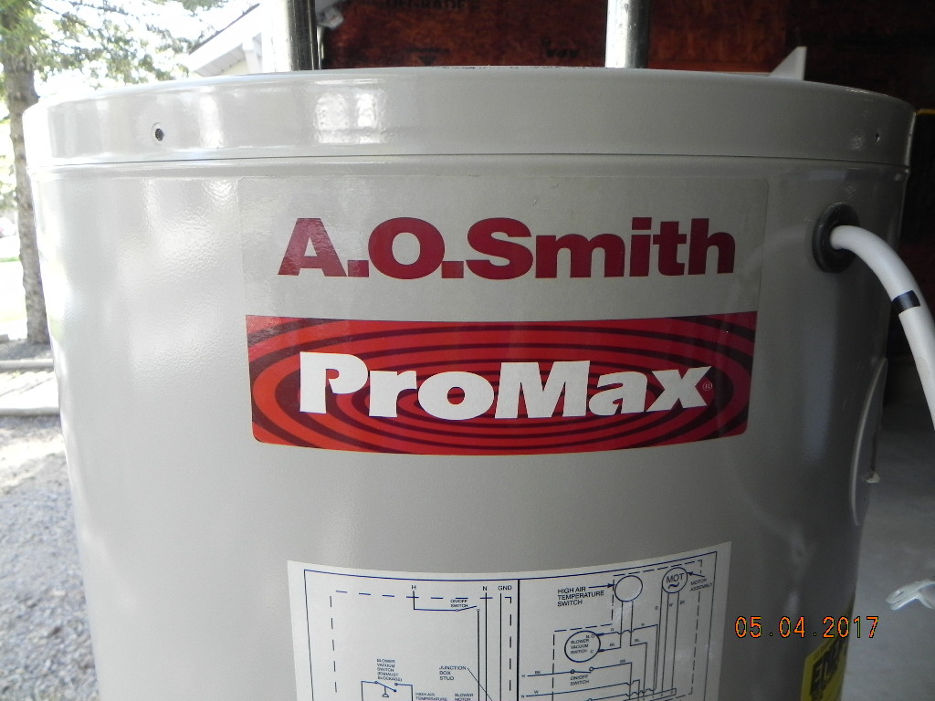 Used A.O. Smith Water Heater Part: Res Gas Model GPVH 40 100; Piping  /Valves | eBay