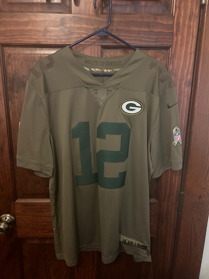 Authentic Green Bay Packers Salute to Service Aaron Rodgers Jersey