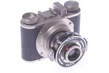 ✅ WIRGIN GEWIRETTE NICKEL CAMERA 3X4CM 127 ROLL FILM NICKEL IN FEET LENS C.1935