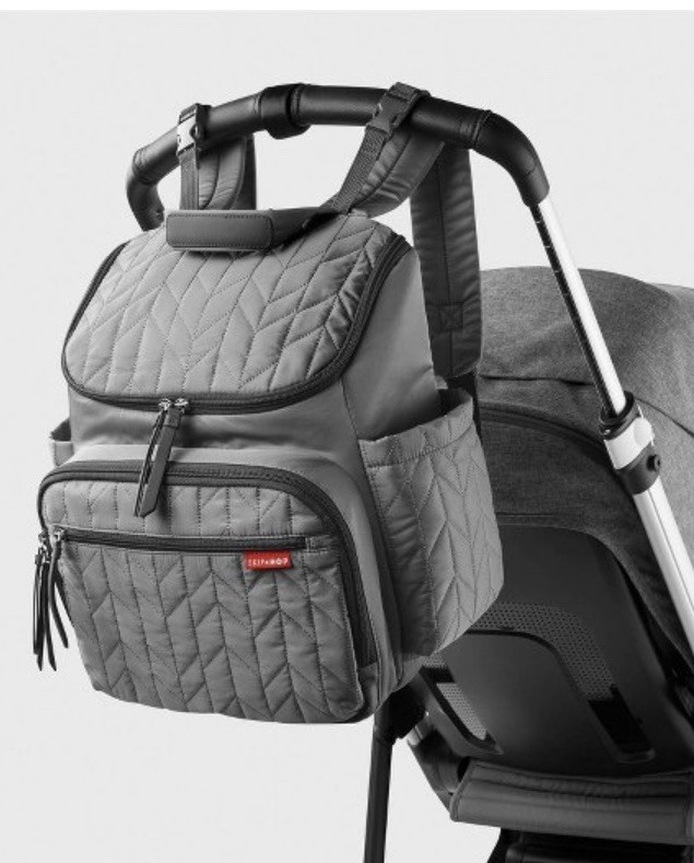 Skip Hop Forma Diaper Bag Backpack - Gray,  W/ Changing Pad,