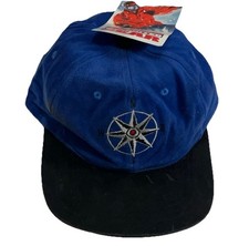 Vintage 1997 Marlboro Cigarettes Blue Compass Corduroy Hat New Old Stock RARE