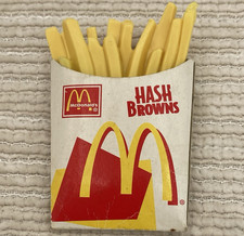 2001 McDonald's Play Pretend Food French Fries With Cardboard Hash Browns Holder
