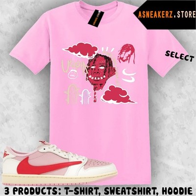 Shirt Matching Travis Scott AJ 1 Low Tropical Pink Match Sneaker Utopia T-Shirt