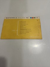 Motorola Television Owners Manual Part No. 68...
