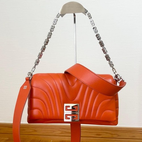 Givenchy 4G Chain Shoulder Bag Rare Color Quilted Leather