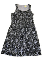 LOFT Dress Womens Purple Sleeveless Crochet Trim Lace Flocked Dress 8