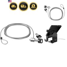 Security Cable 10 Foot for Laptops Tablets with K-Slot Lock Galvanized Steel