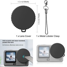 Camera Lens Cover Silicone Protective Cover Accessories for DJI Osmo Action 6