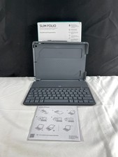 Logitech Slim Folio Y-R0051  Case With Bluetooth Keyboard For iPad 5th/6th Gen