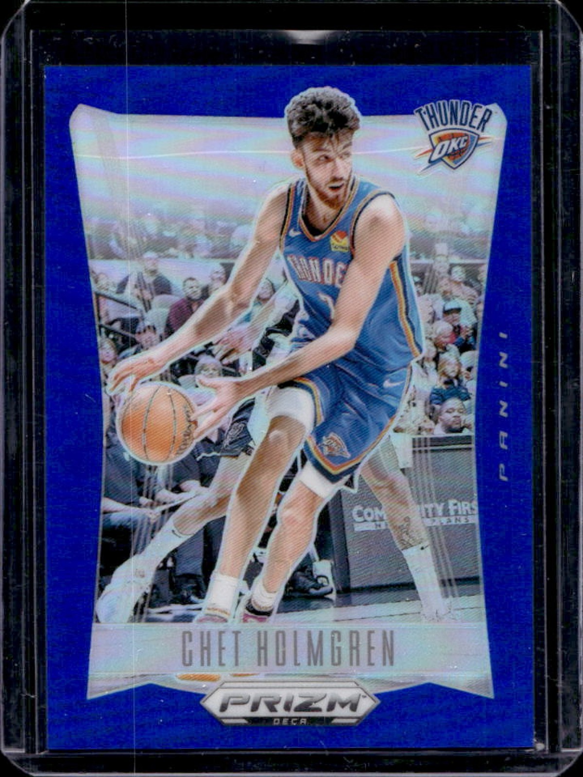 2023-24 Prizm Deca Chet Holmgren Blue #53/149 Thunder