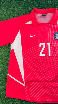 Park Ji-Sung - South Korea 2002 Official Home Jersey Shirt Kit - M