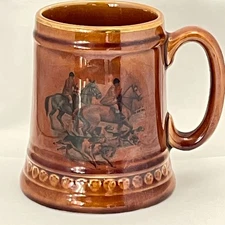 Lord Nelson Pottery - England - 3-72 - Mug - Hunting - Gold Edge