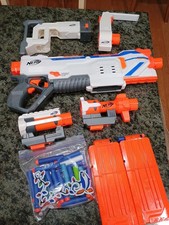 Nerf N-Strike Modulus Regulator Complete All Attachments And Magazines Darts
