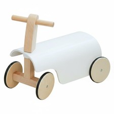 Draisienne En Bois Stable Balance Bike Léger pour Enfants 2-3 Ans, tout-Petits