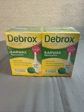 Lot 4 Debrox Earwax Removal Kits w/ Drops & Ear Syringe Bulbs EXP 12/2025 NEW