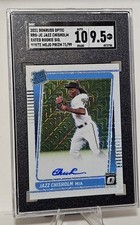 2021 Panini Donruss Optic - Rated Rookie Signatures Jazz Chisholm #RRS-JC /99 AU