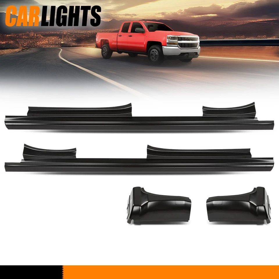Fits 2014-2018 Chevy Silverado GMC Sierra Double Cab Rocker Panels & Cab Corners Foto 2 de 4