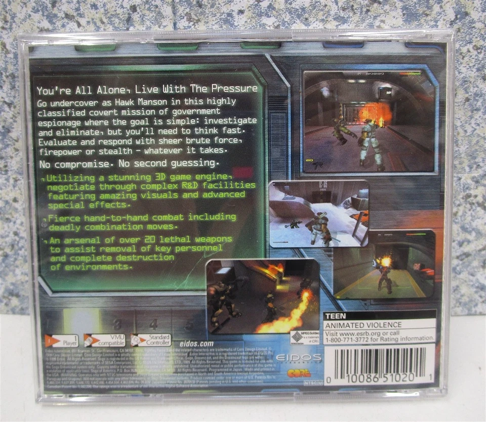 Video Game Sega Dreamcast Fighting Force 2 NEW SEALED #2 - Image 2 of 4