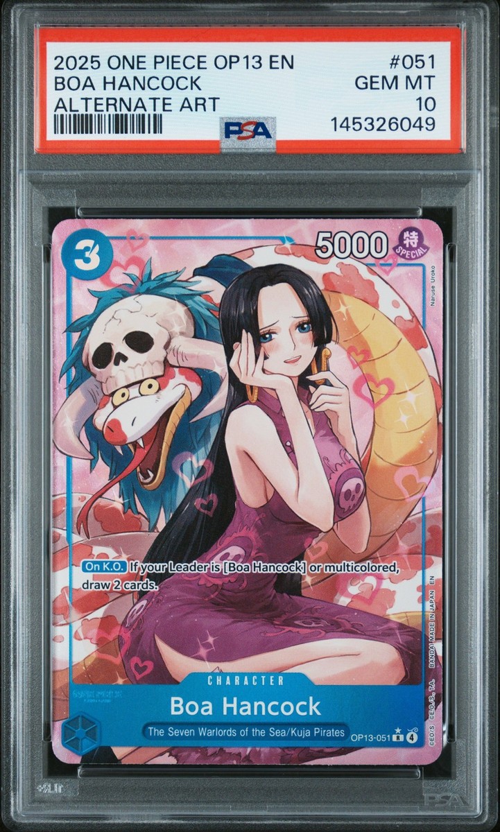 Boa Hancock One Piece Op13-Carrying On His Will 051 NM PSA 10 | eBay