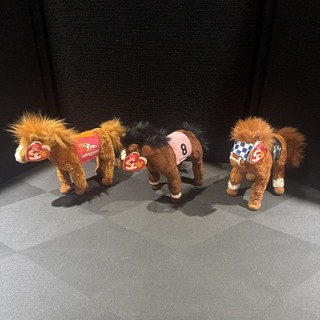 Ty Beanie Baby Churchill Downs 2006 & 2007 Barbaro Secretariat Kentucky Derby