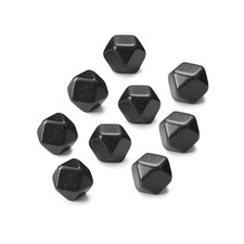 Outset Chillware Whiskey Stones, Granite, Set of 9 Small (Pack of 1) Black