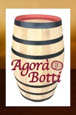 Botti/botte in ROVERE 100 litri con i cerchi neri