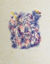 André MASSON - "Une étoile de craie" - Lithographie originale signée - (V)