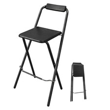 Metall Klapp Hocker bis 110 kg - 98 x 48 cm - Küchen Tresen Bar Falt Steh Stuhl