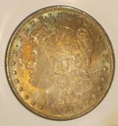 1901 O Morgan Silver Dollar - BU, Fully toned on both sides, colorful tones 5209
