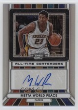 2022 Panini Contenders Optic All-Time /125 Metta World Peace #ATC-MWP Auto 1qd2