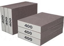 6 Pack 400 Grit Hand Sanding Block, Washable and Reusable Sponge... 