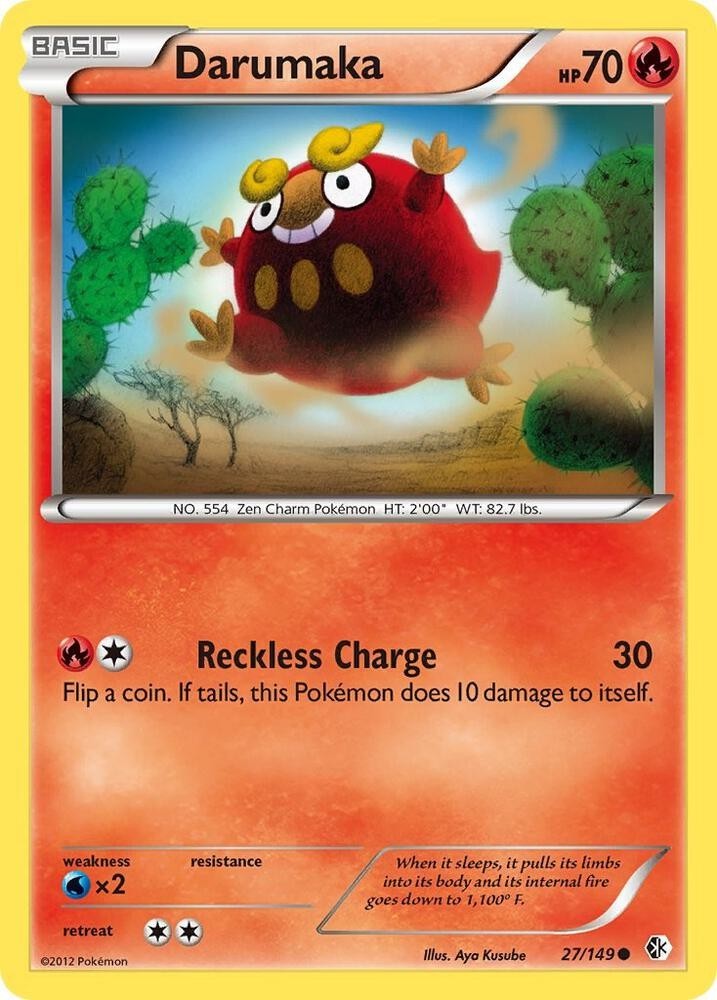 Darumaka  Pokemon Boundaries Crossed card 27/149