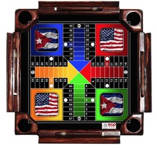 Mesa de Dominó con Tablero de Parchis