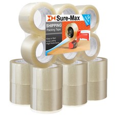 18 Rolls 3" Extra-Wide Clear Shipping Packing Moving Tape 110 yard/330' ea -2mil