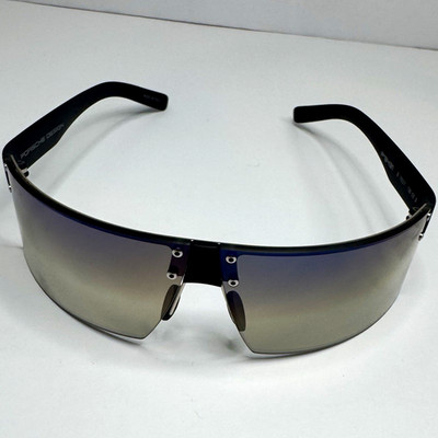 Porsche Design P'8431 B Shield Sunglasses - Black / Gradient Mirror Lens