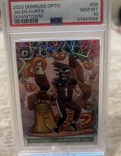 2023 Panini Donruss Optic Downtown #D-5 Jalen Hurts PSA 10 CASE HIT SP SB CHAMP
