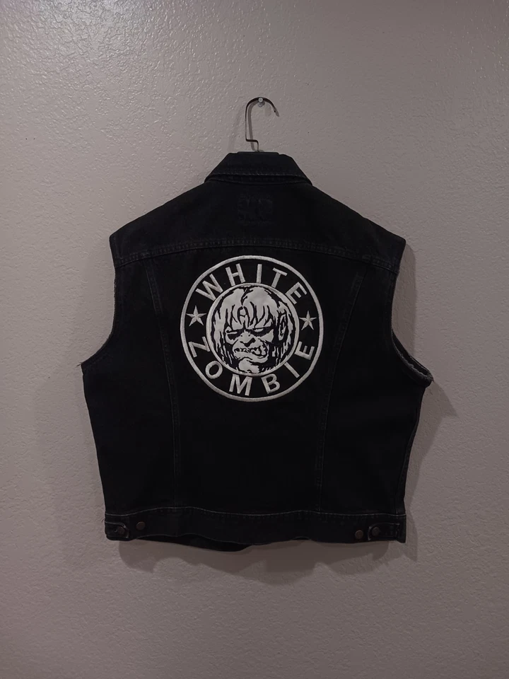 Chaleco Lee Blanco Zombie "More Zombie Than Zombie" De Colección Años 90 Crew Bordado  Foto 2 de 4